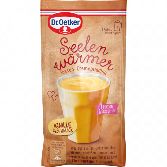 Dr.Oetker Seelenwärmer Tassen-Cremepudding Vanille-Geschmack für 150 ml 