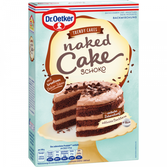 Dr.Oetker Naked Cake Joghurt Schoko 300 g 