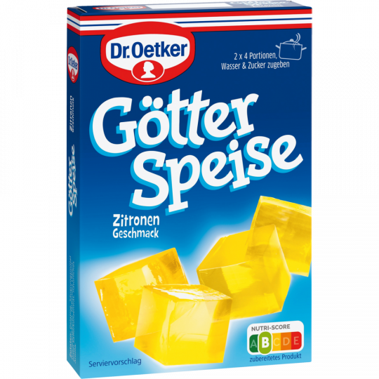 Dr.Oetker Götterspeise zum Kochen Zitronen-Geschmack für 2 x 4 Portionen 