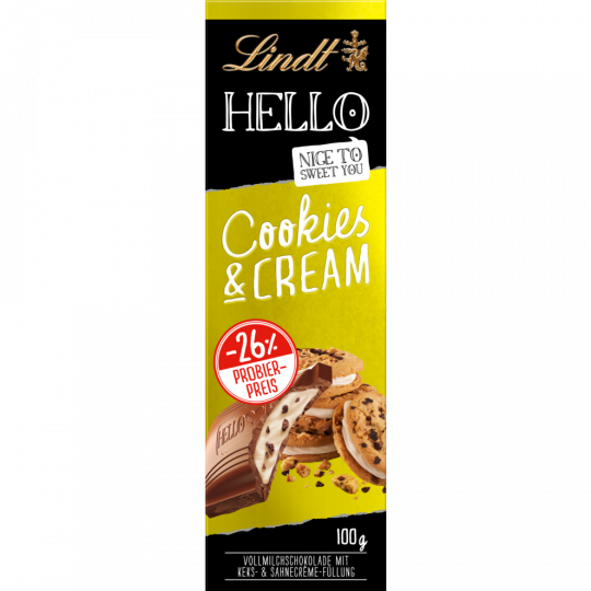 Lindt Hello Cookies & Cream 100 g 