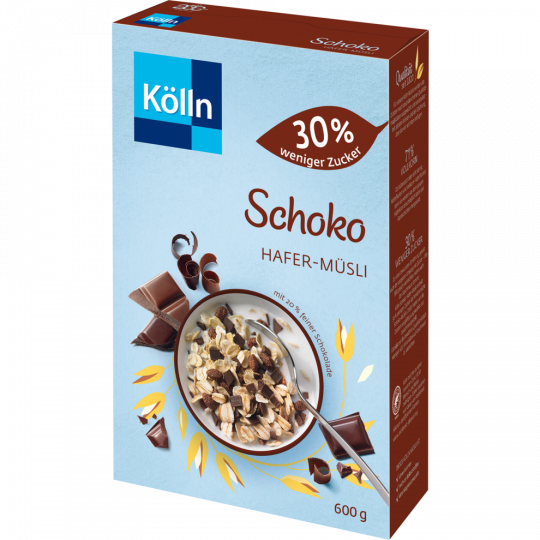Kölln Schoko Hafer-Müsli 30 % weniger Zucker 600 g 