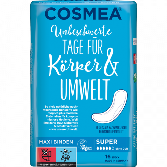 Cosmea Comfort Plus Maxi Binden Super 16 Stück 