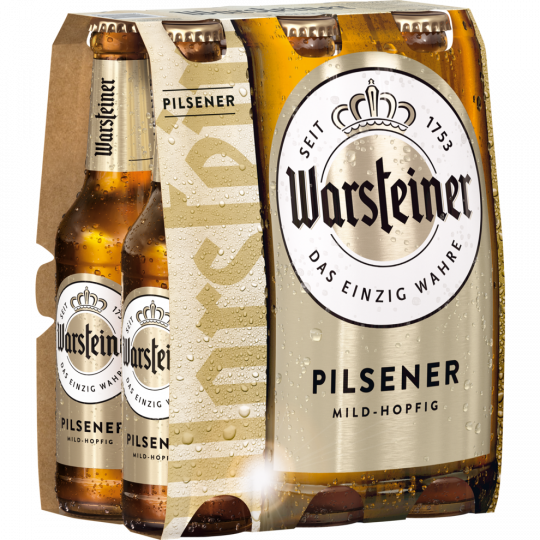 Warsteiner Premium Pilsener - 6-Pack 6 x 0,33 l 