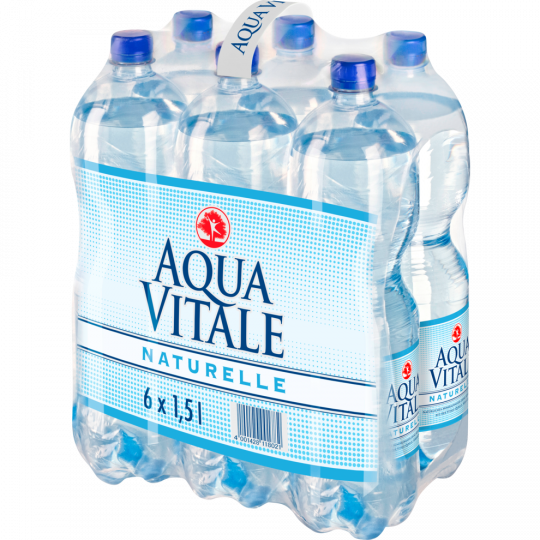 Aqua Vitale Mineralwasser Naturelle - 6-Pack 6 x 1,5 l 