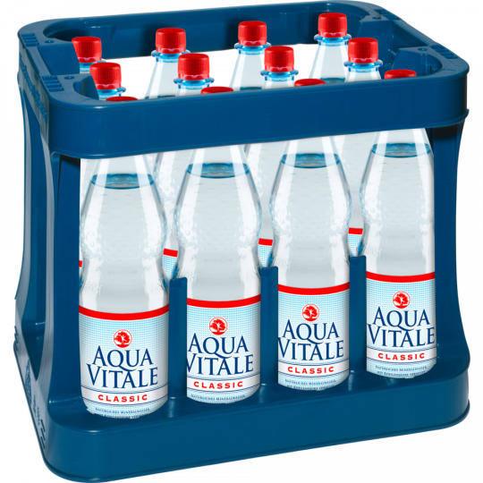 Aqua Vitale Natürliches Mineralwasser Classic - Kiste 12 x 1 l 