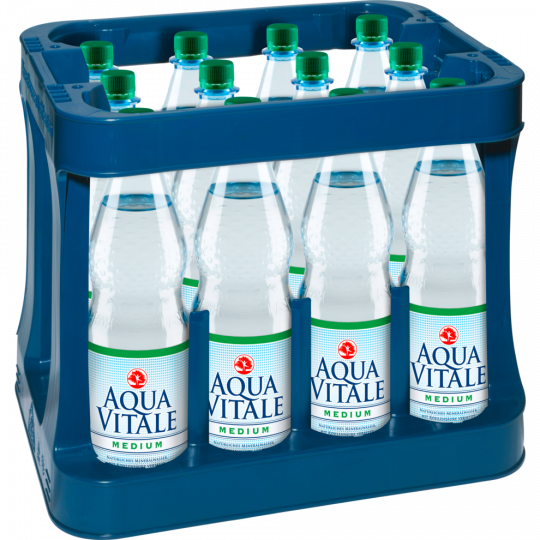 Aqua Vitale Natürliches Mineralwasser Medium - Kiste 12 x 1 l 