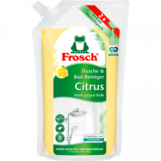 Frosch Citrus Dusche & Bad-Reiniger Nachfüllbeutel 950 ml 