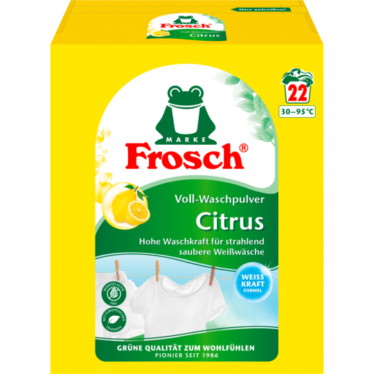 Frosch Voll-Waschpulver Citrus 22 Waschladungen 
