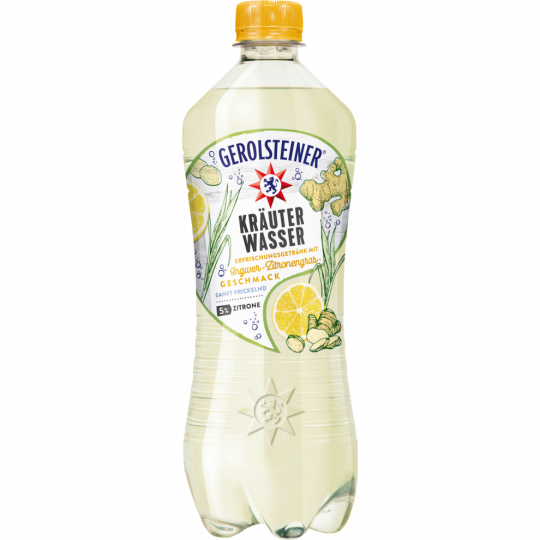 Gerolsteiner Kräuterwasser Ingwer Zitronengras 0,75 l 