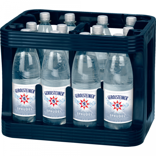 Gerolsteiner Mineralwasser Sprudel - Kiste 12 x 1 l 