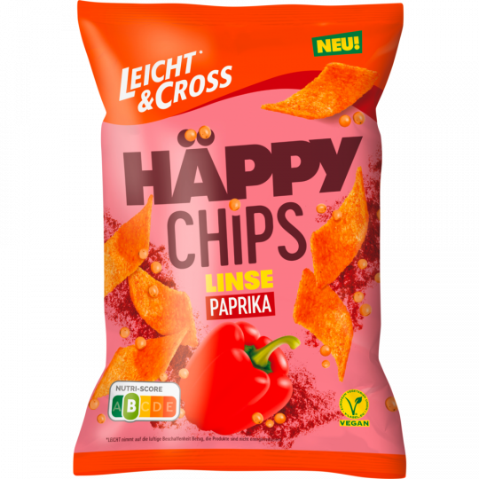 LEICHT&CROSS Häppy Chips Linse Paprika 90 g 