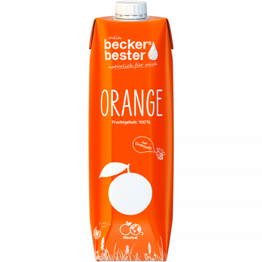 beckers bester Orangensaft Tetra 1 l 