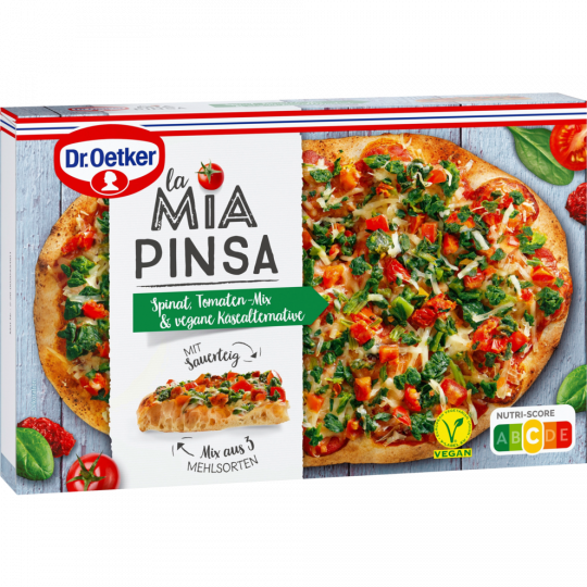 Dr.Oetker La Mia Pinsa Spinat & Tomatenmix Vegan 320 g 