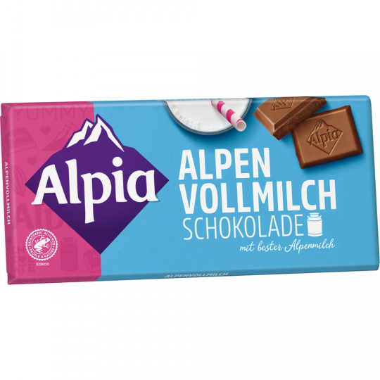 Alpia Alpen Vollmilch Schokolade 100 g 