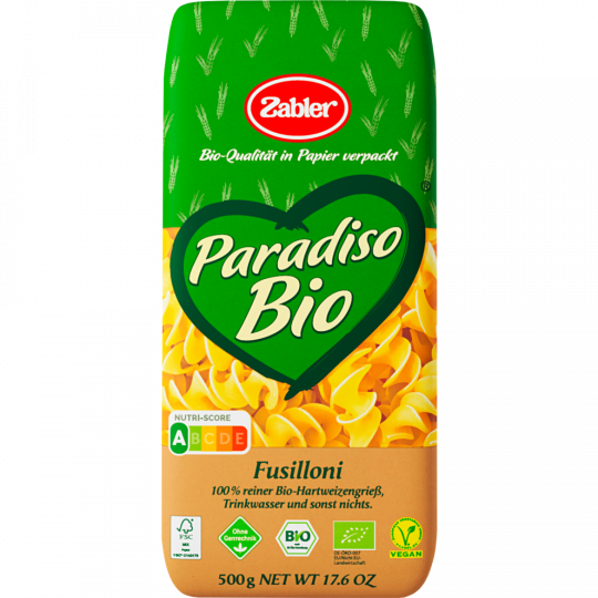 Zabler Paradiso Bio Fusilloni 500 g 