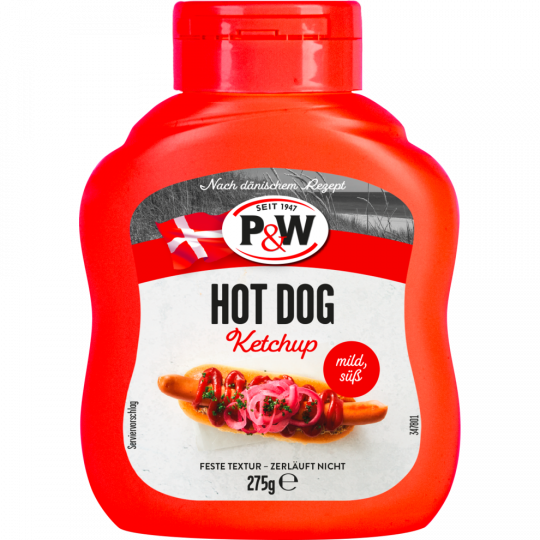 P&W Hot Dog Ketchup 275 g 