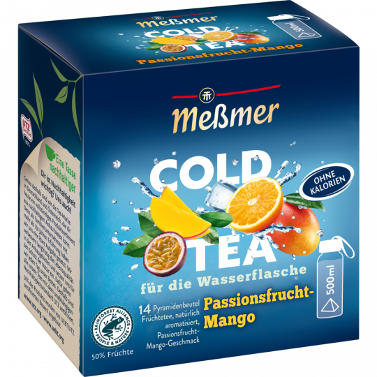 Meßmer Cold Tea Passionsfrucht-Mango 14 Teebeutel 