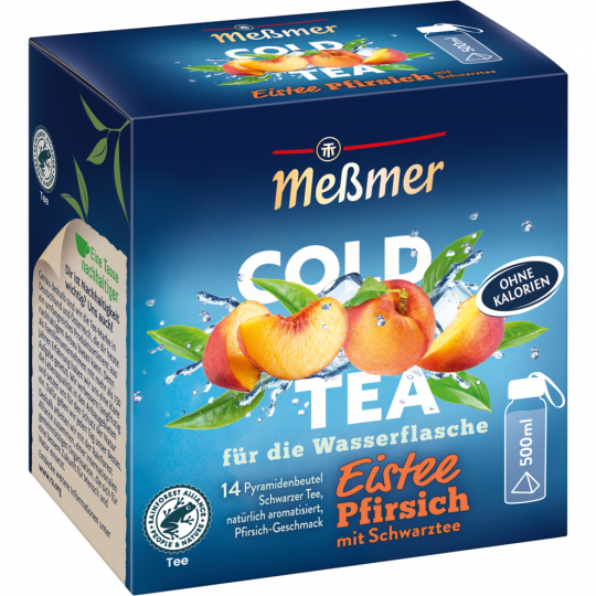 Meßmer Cold Tea Eistee Pfirsich 14 Teebeutel 
