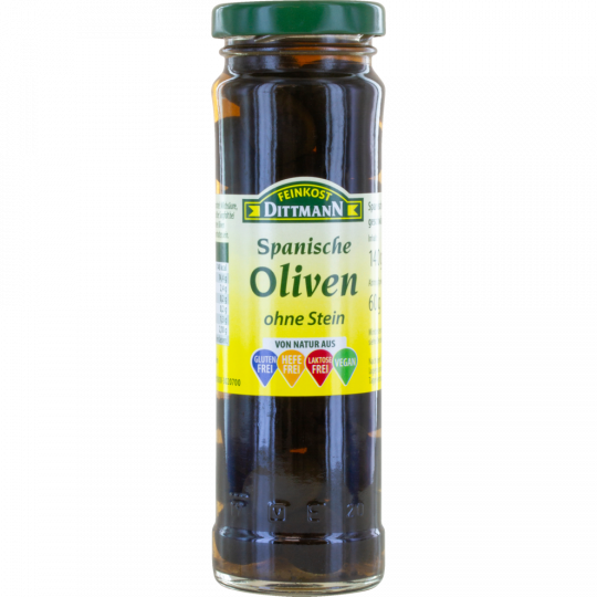 FEINKOST DITTMANN Spanische Oliven ohne Stein 140 g 