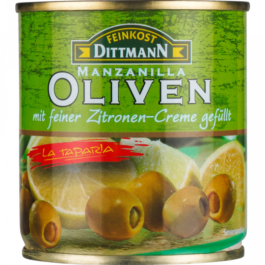 FEINKOST DITTMANN Spanische Oliven Lemon 200 g 
