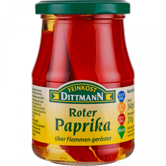 FEINKOST DITTMANN Roter Paprika geröstet 340 g 