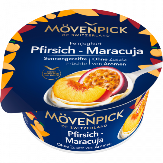MÖVENPICK Feinjoghurt Pfirsich-Maracuja 14 % Fett 150 g 