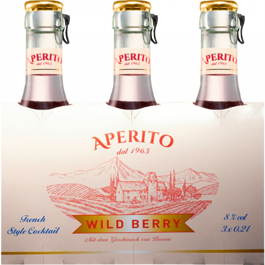 APERITO Wild Berry 8 % vol. 3 x 0,2 l 