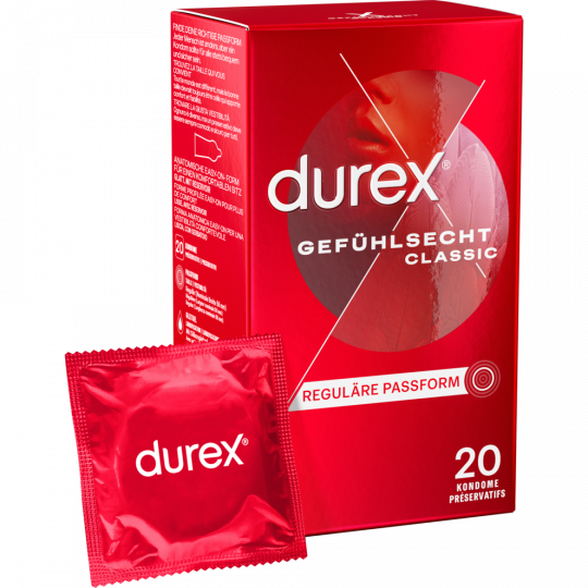 Durex Gefühlsecht Classic Kondome 20 Stück 