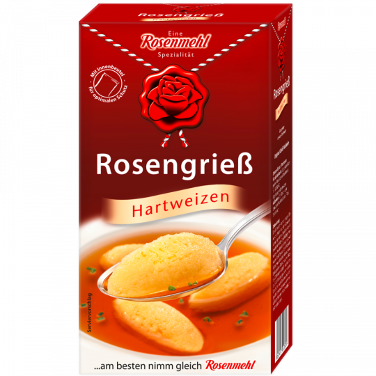 Rosenmehl Rosengrieß Hartweizen 500 g 