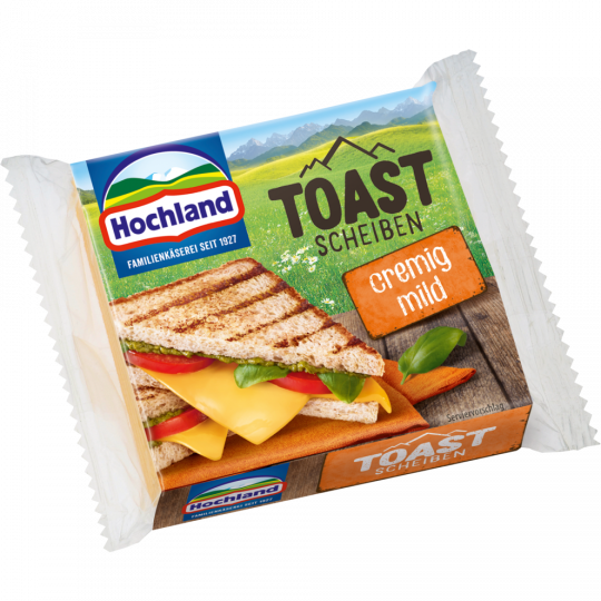 Hochland Schmelzkäsescheiben Toast 37 % Fett i. Tr. 200 g 