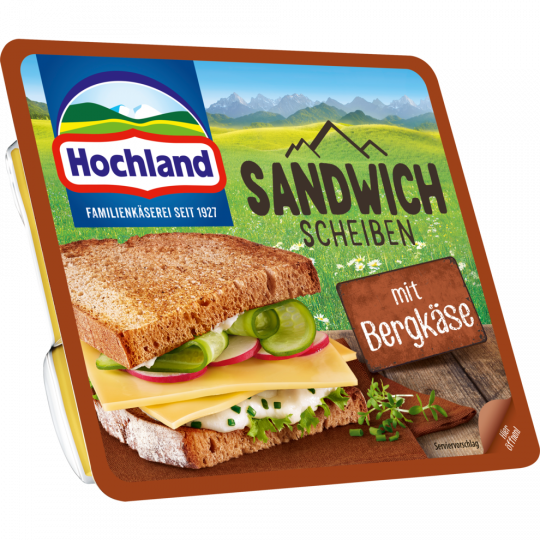 Hochland Sandwich Scheiben mit Bergkäse 45 % Fett i. Tr. 150 g 