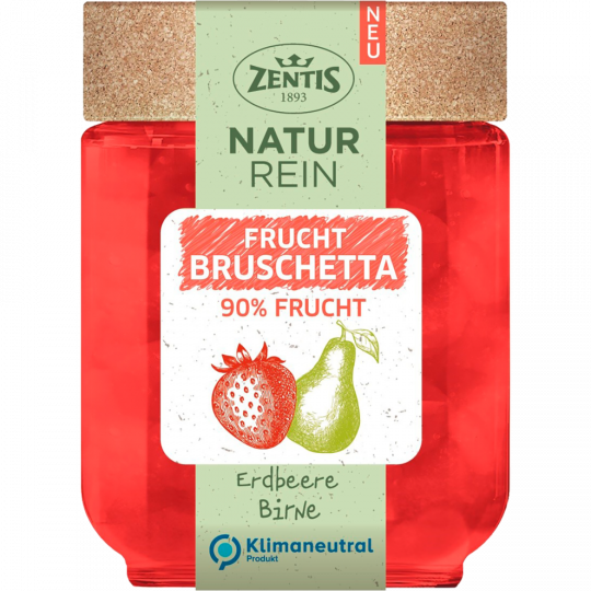 Zentis NaturRein 90 % Fruchtaufstrich Erdbeere-Birne 200 g 