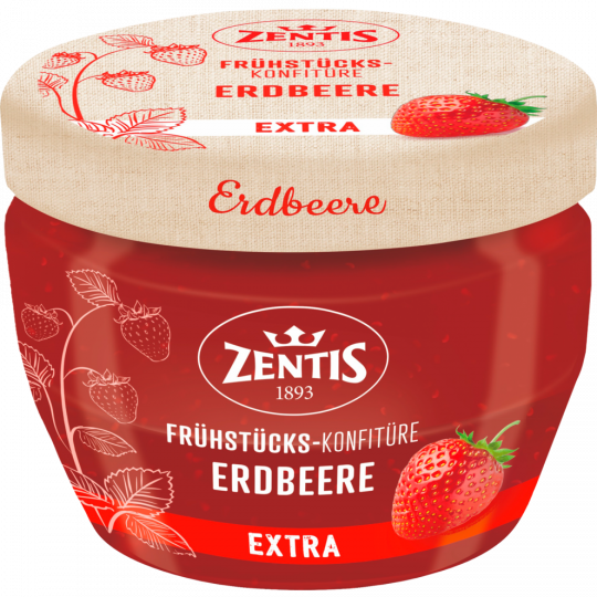 Zentis Frühstücks-Konfitüre Erdbeere Extra 340 g 
