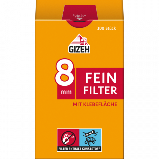 GIZEH Feinfilter 8 mm 100 Filter 