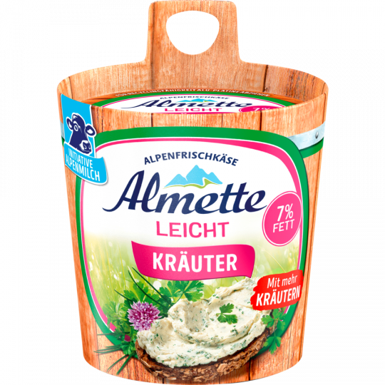 Almette Alpenfrischkäse Kräuter leicht 30 % Fett i. Tr. 150 g 