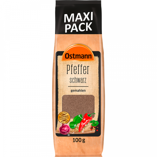 Ostmann Pfeffer schwarz gemahlen Maxi Pack 100 g 