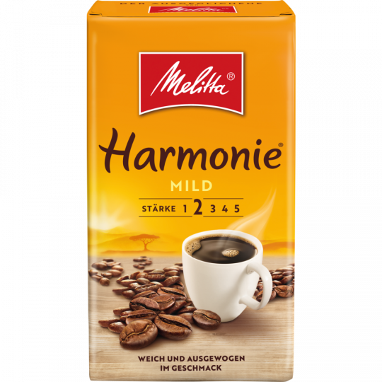 Melitta Harmonie Mild Filterkaffee gemahlen 500 g 