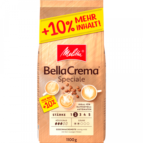 Melitta BellaCrema Speziale ganze Bohne 1,1 kg 