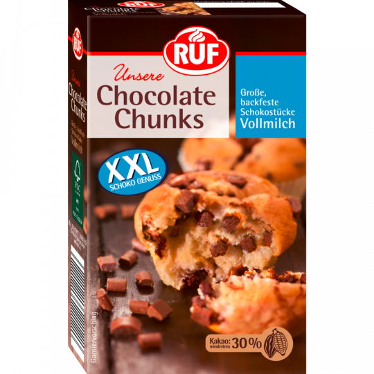RUF Chocolate Chunks Vollmilch 100 g 