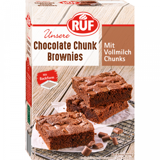 RUF Chocolate Chunk Brownies American Style 410 g 