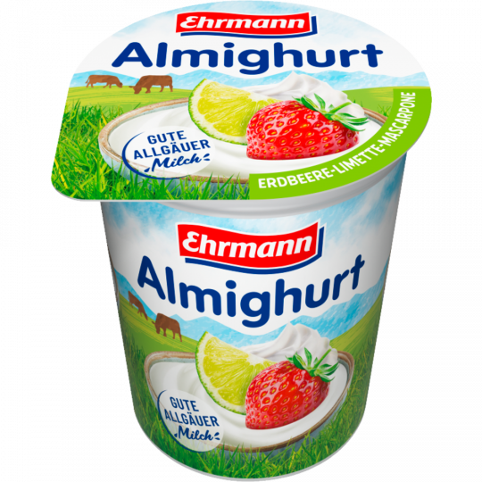 Ehrmann Almighurt Erdbeere-Limette-Mascarpone 3,8 % Fett 150 g 
