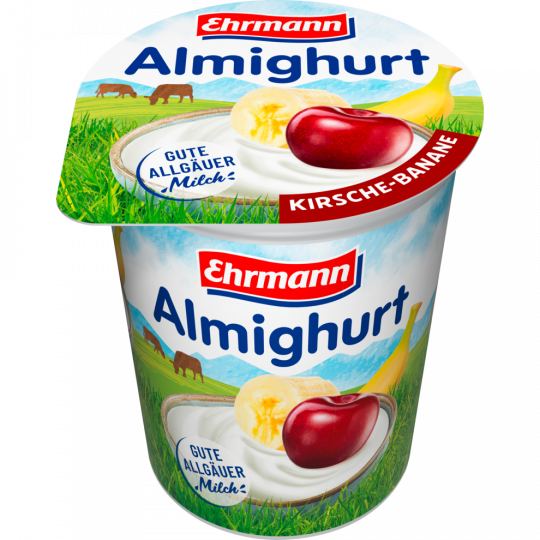 Ehrmann Almighurt Kirsch-Banane 3,8 % Fett 150 g 