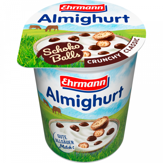 Ehrmann Almighurt Schoko Balls Crunchy-Classic 3,8 % Fett 150 g 