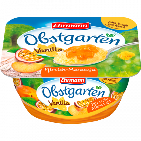 Ehrmann Obstgarten Vanilla Pfirsich-Maracuja 5,5 % Fett 125 g 