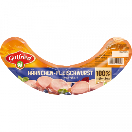 Gutfried Hähnchen Fleischwurst 2 x 175 g 