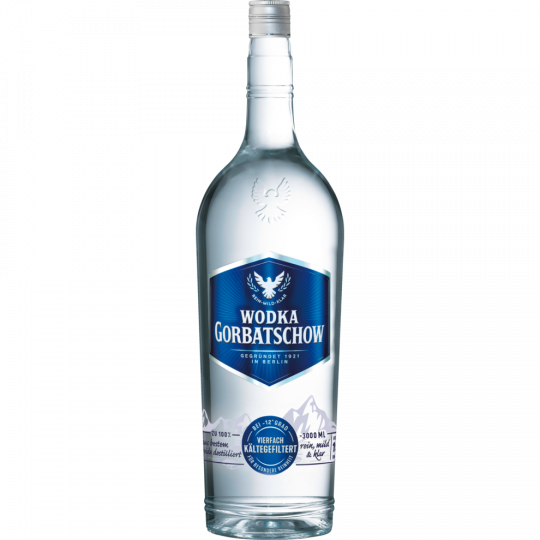WODKA GORBATSCHOW Wodka 37,5 % vol. 3 l 