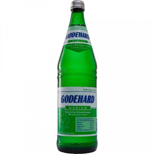 St. Godehard Mineralwasser Medium 0,75 l 