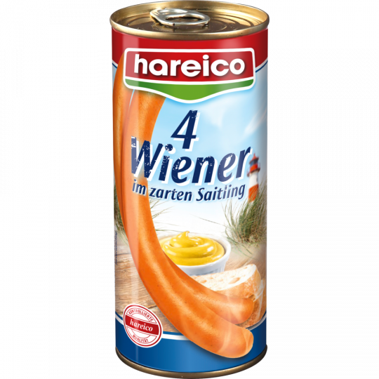 hareico Vier Wiener Würstchen 4 Stück 