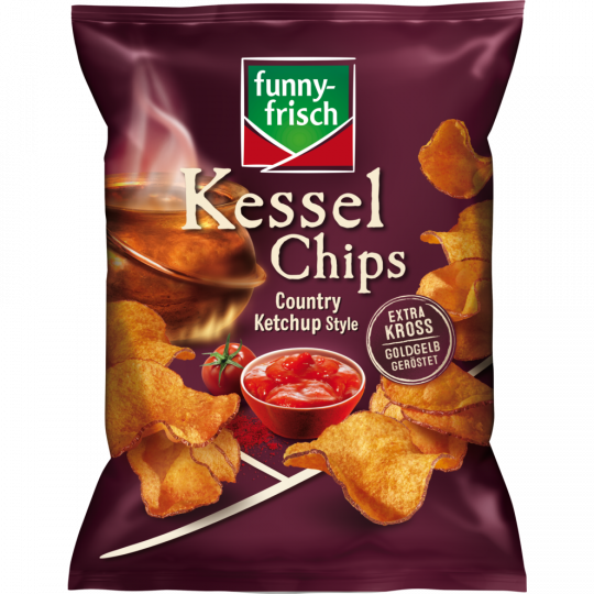 funny-frisch Kessel Chips Country Ketchup Style 120 g 