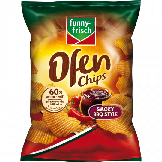 funny-frisch Ofen Chips Smoky BBQ Style 125 g 